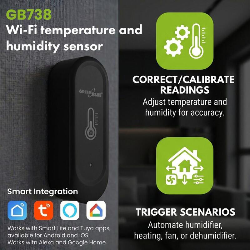 Externo Sensor Temperatura Y Humedad Gb741