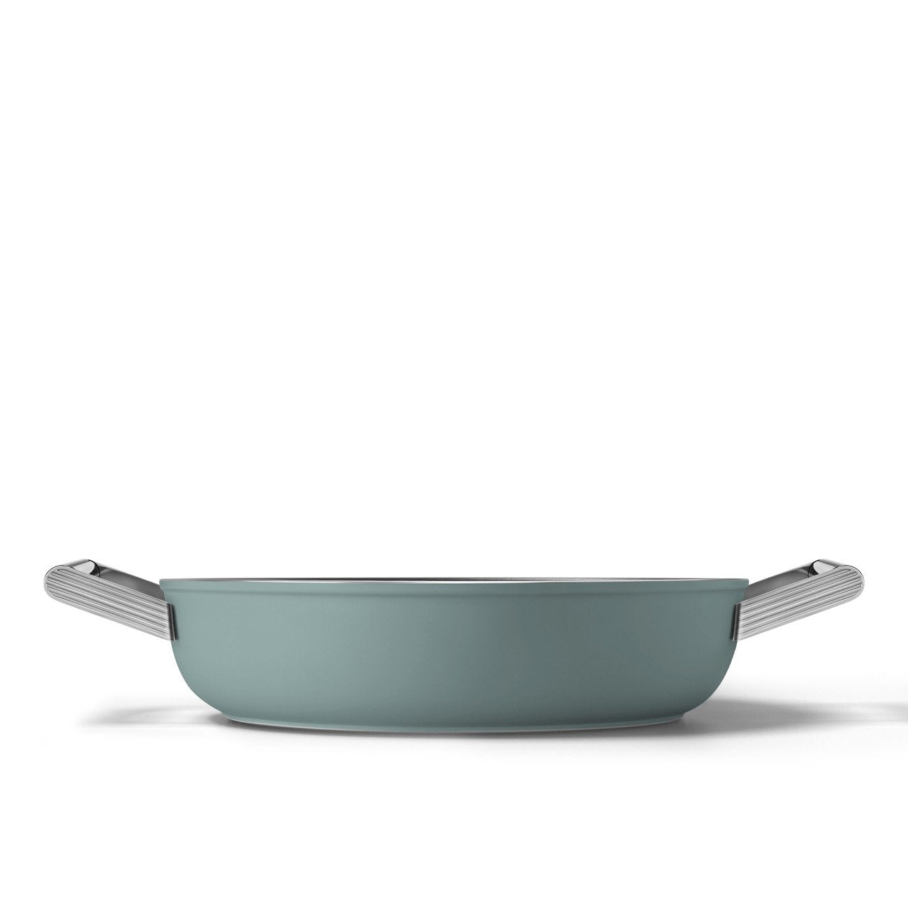 Smeg Dpf2812crm Pfanne, 28 Cm, Keramik, Edelstahlgriffe, Cremefarben Matt