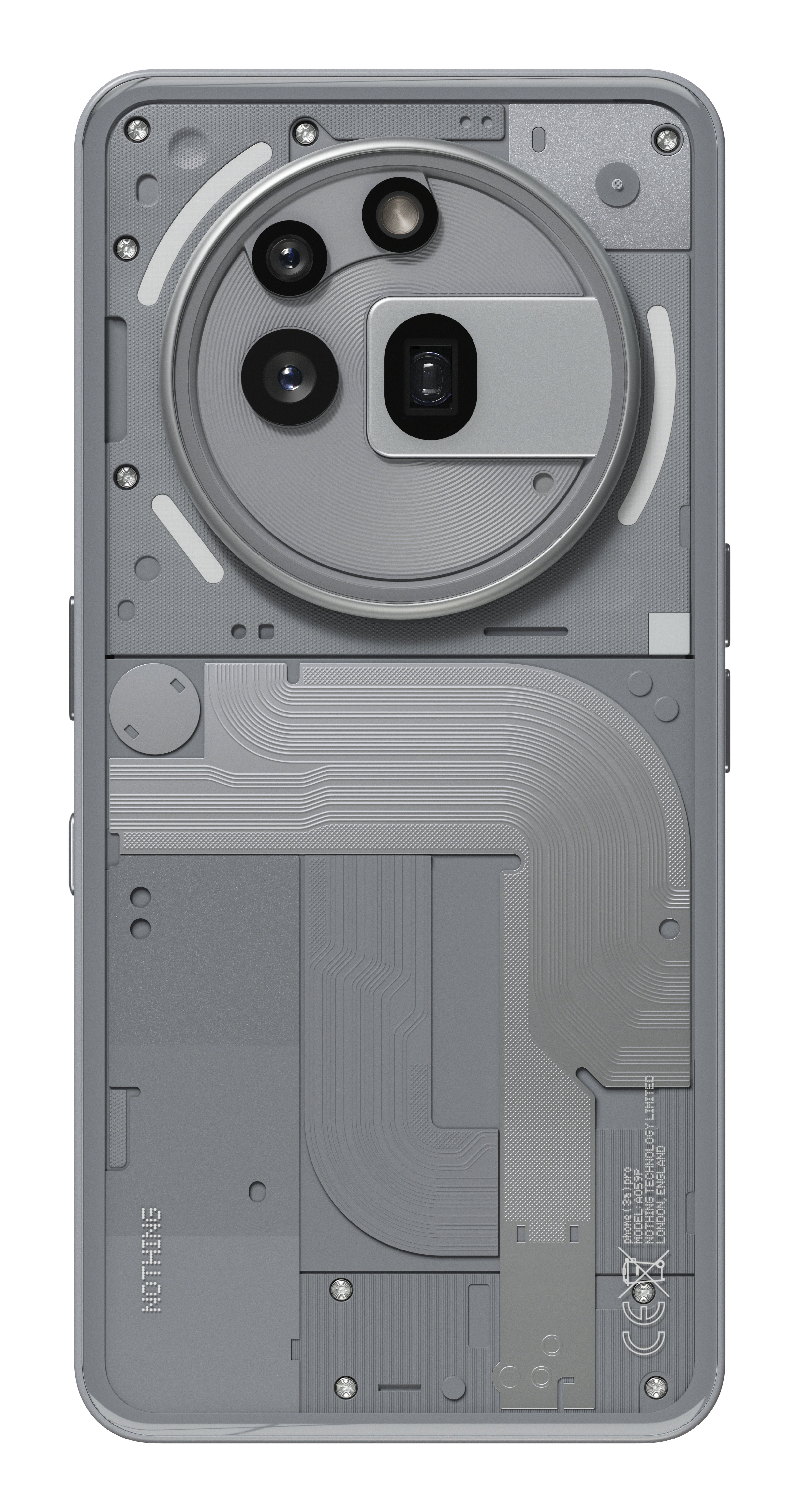 EAN 6974434224438 - Nothing Phone (3a) Pro 17,2 cm (6.77") SIM doble Android 15 5G USB Tipo C 12 GB 256 GB 5000 mAh Gris imagen 2