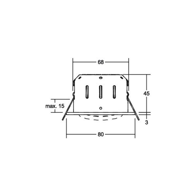 Brumberg 12293173 Eb-Strahler Indiwo Rund Ws 830 6w 350ma Schwenk