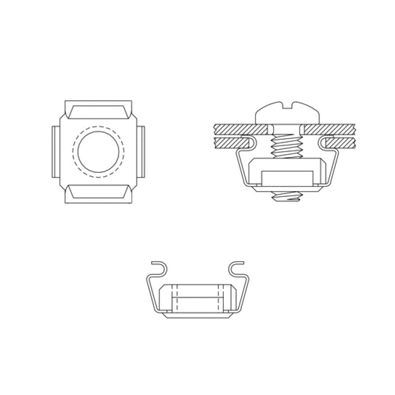 Logilink Ac0112 Juego De Montaje Tornillos + Tuercas M6, 50pcs