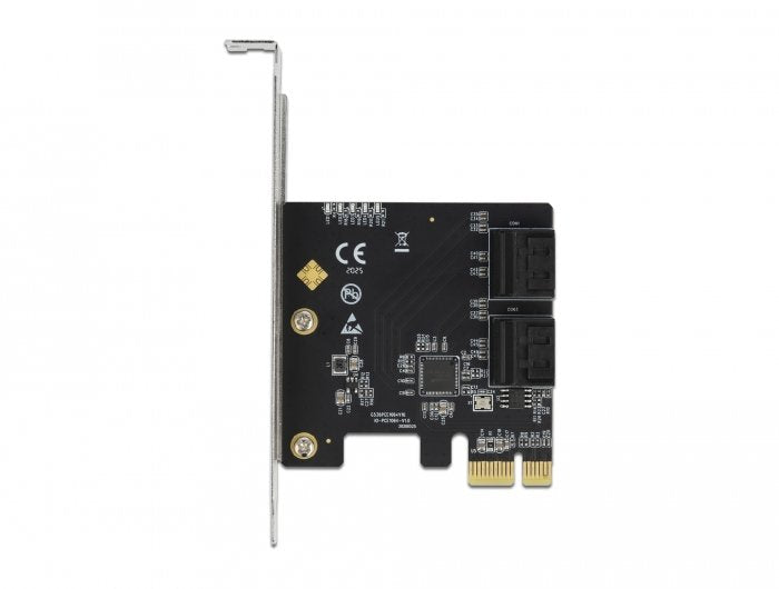 Tarjeta Delock Pci Express X1 -> 4 Puertos Sata  Factor De Forma De Perfil Bajo