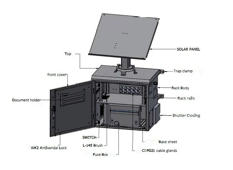 EAN 5420016872326 - Lanview RCCTV007 armario rack 12U Blanco imagen 5