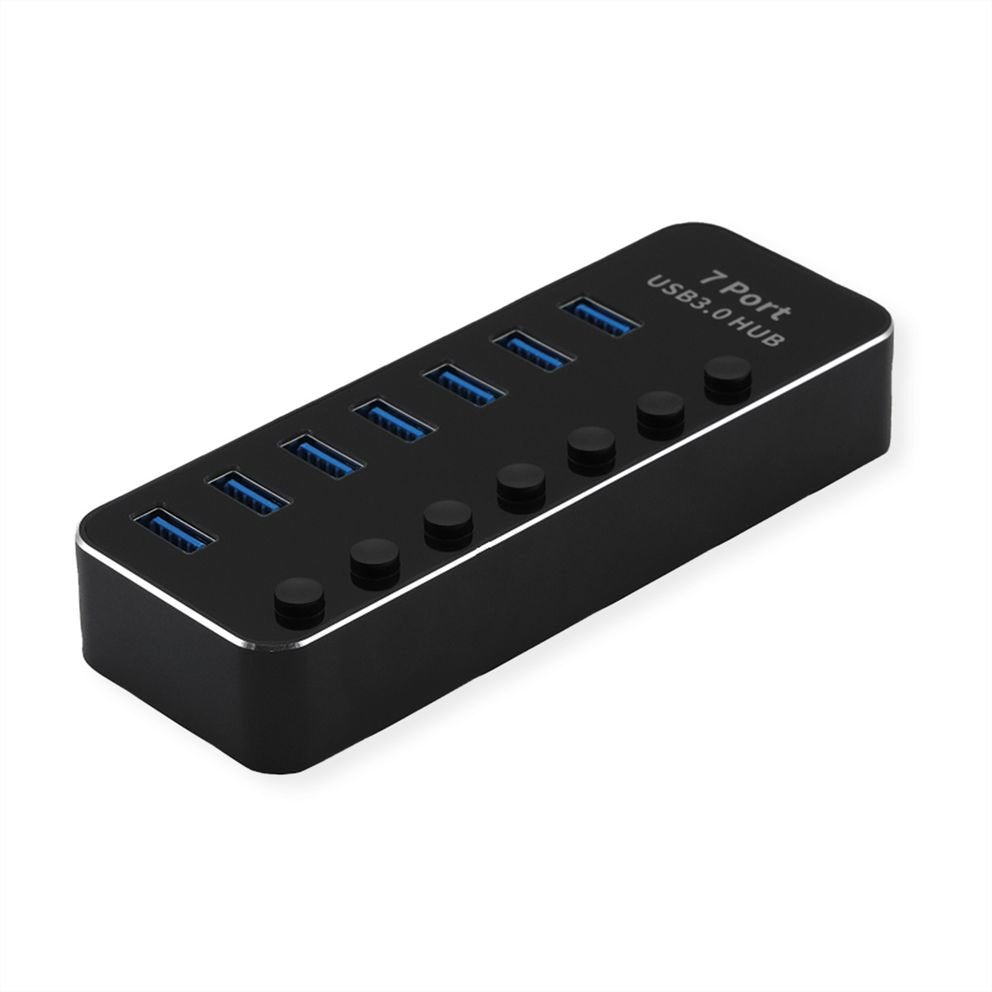 Roline Usb 3.2 Gen 1 Notebook Hub, 7 Ports, Einzeln Schaltbar