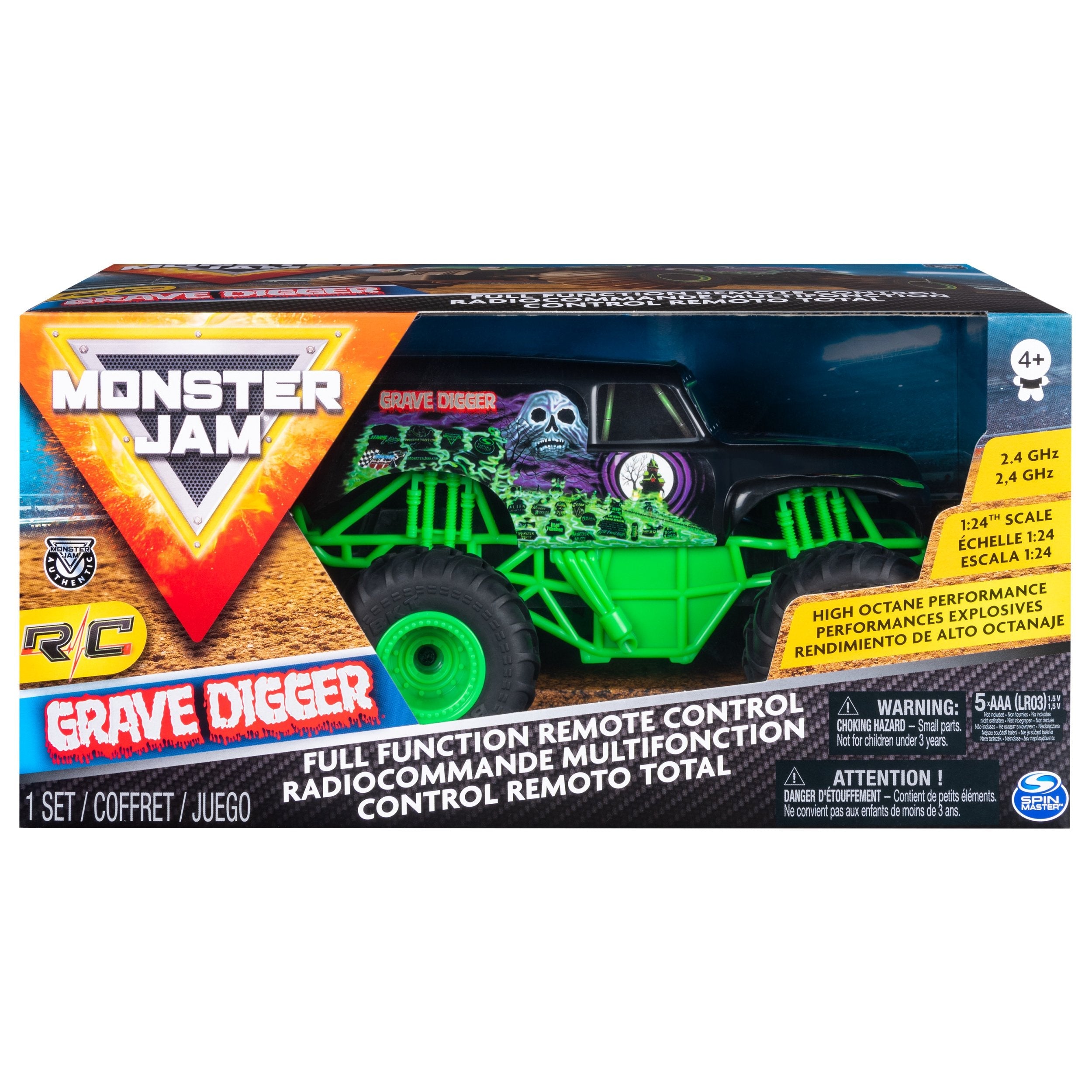 Monster Jam - Grave Digger Rc Scale 1:24 (6044955)
