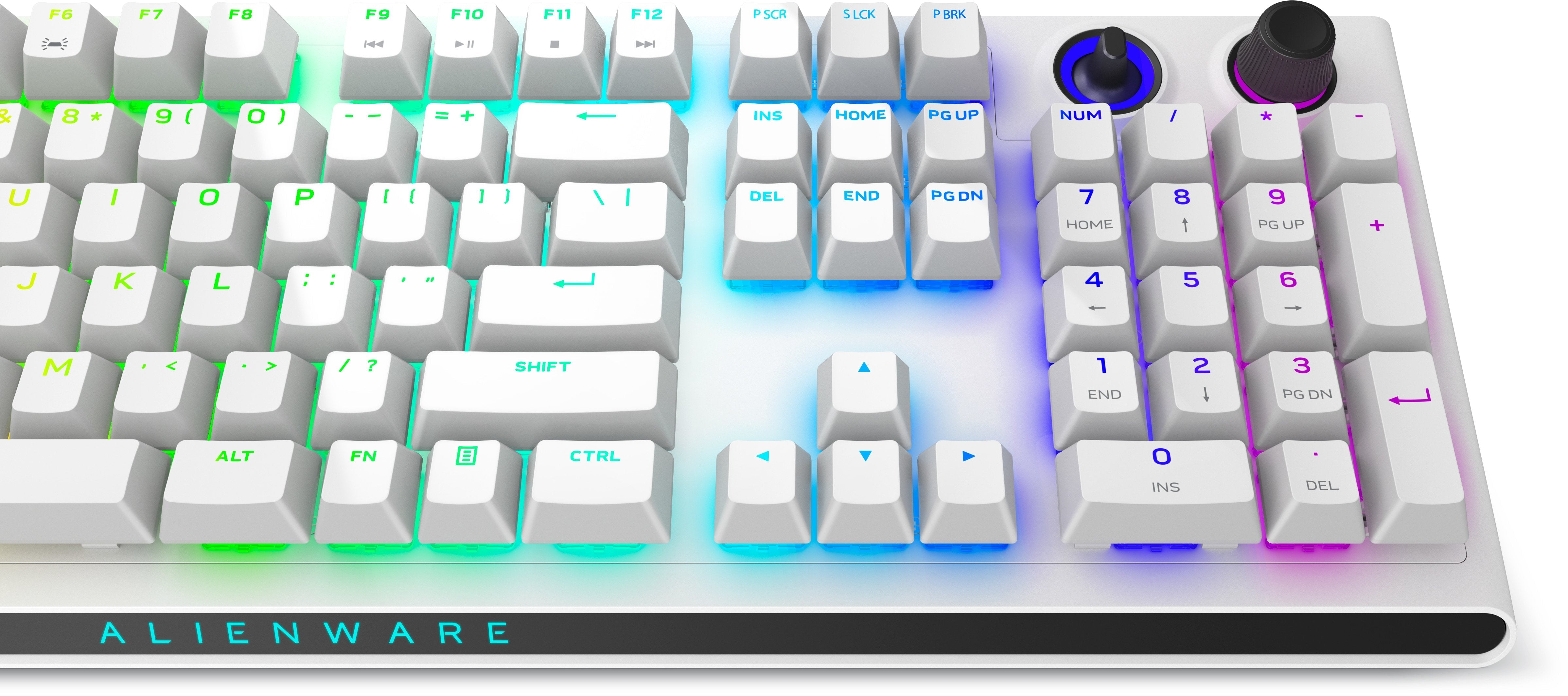 Teclado Ingles Dell Alienware Tri-Mode Wireless Gaming Keyboard, Us Layout - Aw920k (Lunar Light)