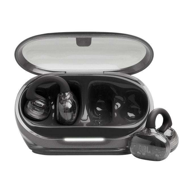 Jbl Soundgear Clips Tws Open-Ear-Kopfhörer, Ip54, Ghost Negro