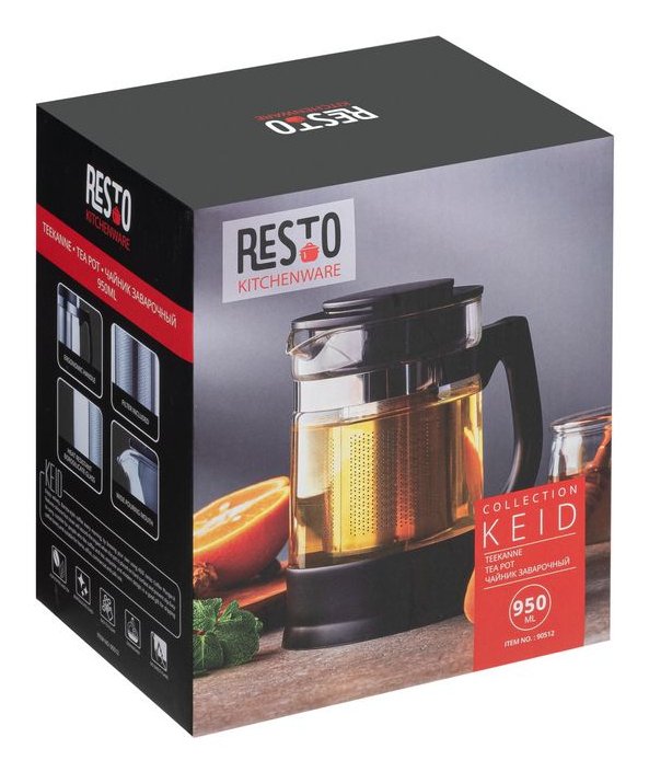 Glass Teapot 950ml/90512 Resto