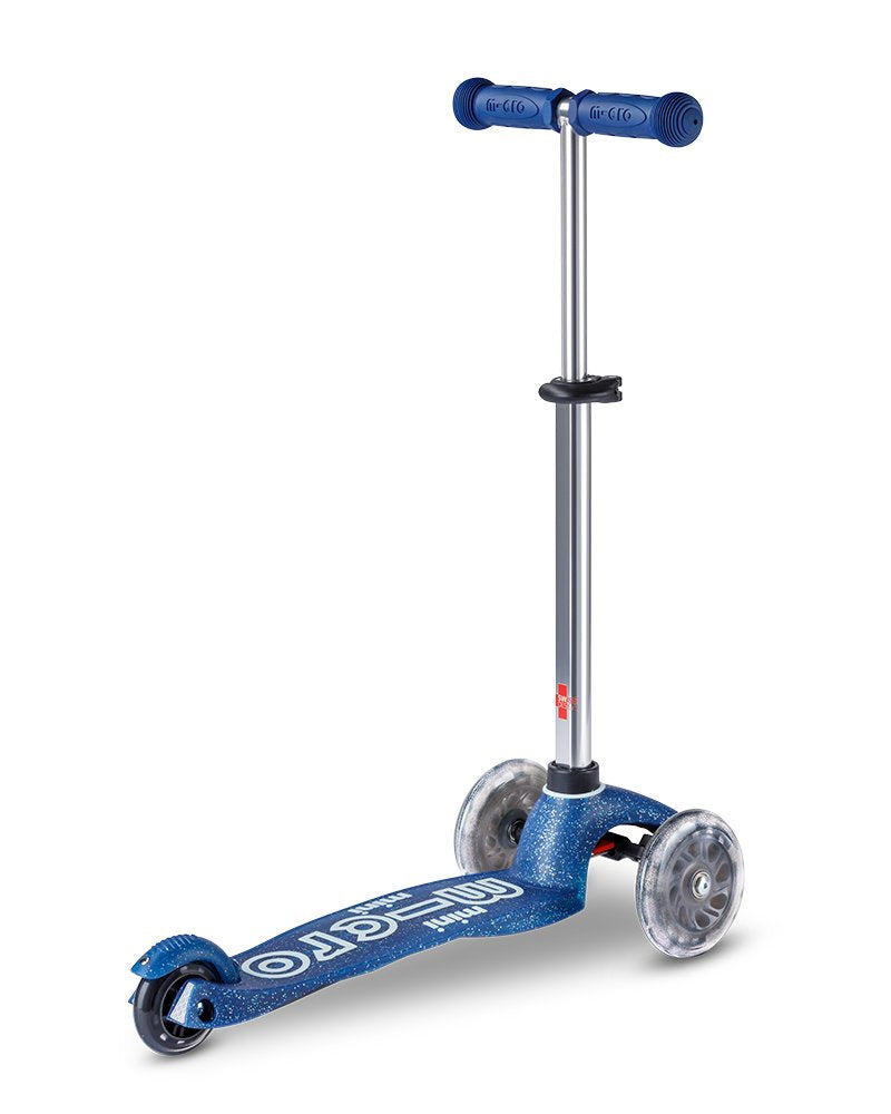 Patinete  Hulajnoga Mini Micro Deluxe Galaxy Glitter Led Navy Blue