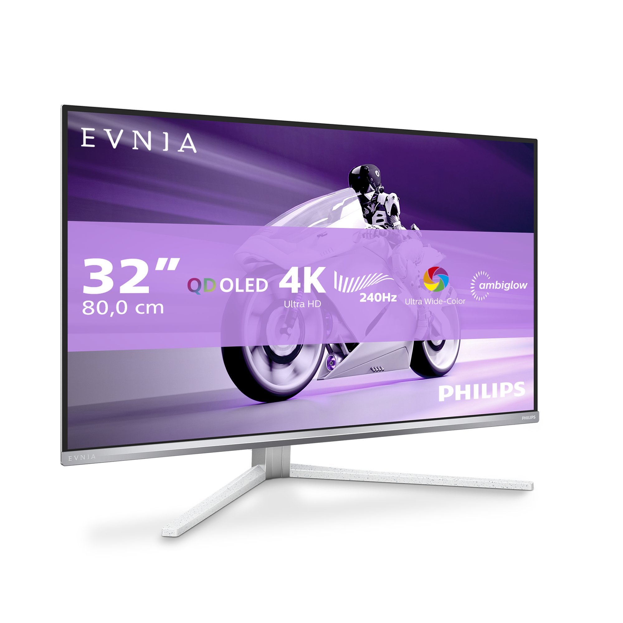 Monitor Philips 32m2n8900 00 32" Wqhd Oled 175hz 250cd M2 0.03ms Hdmi2.0x2 Dp Usb Tipo C Pd90w Speakers Height Adj.