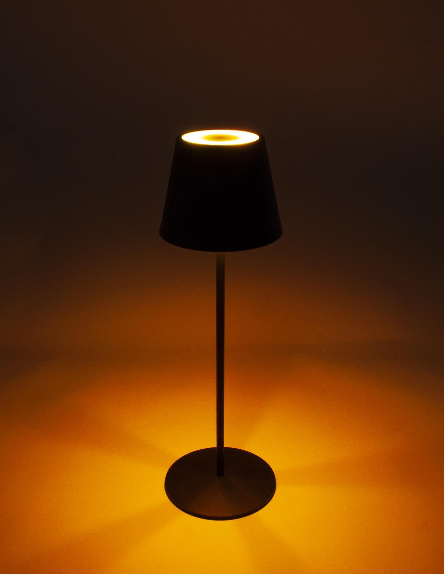 Schwaiger Lámpara De Mesa Led Akku 200lm Rgb 380mm Negro