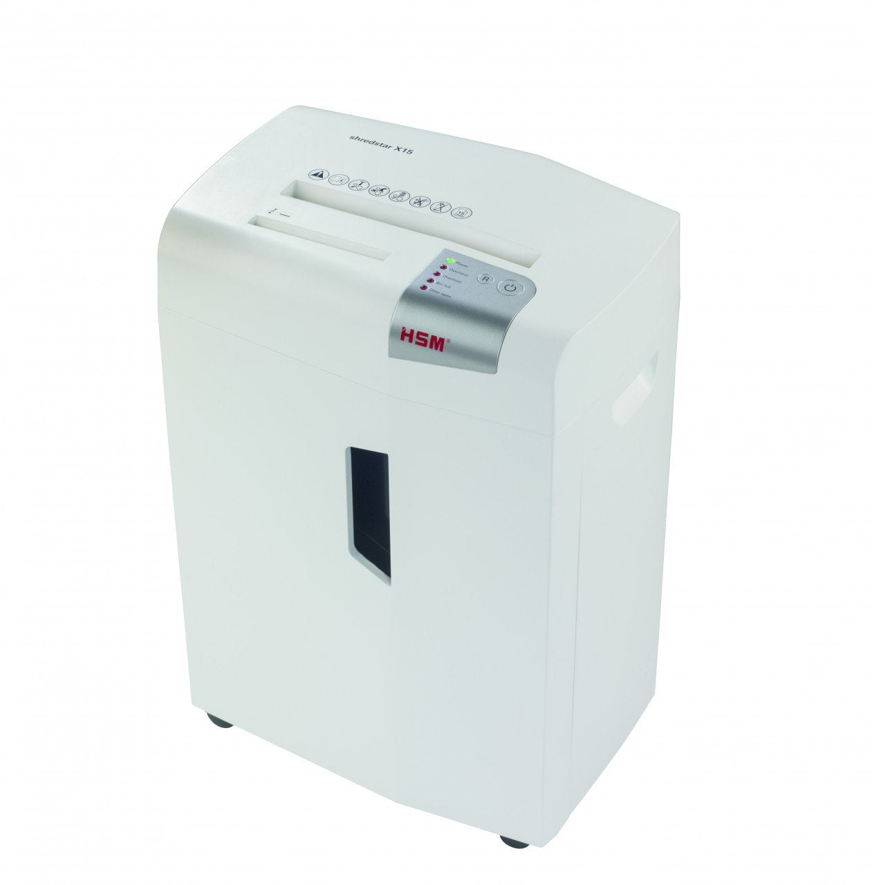 EAN 4026631057752 - HSM X15 triturador de papel Corte en partículas 57 dB 23 cm Plata, Blanco imagen 1