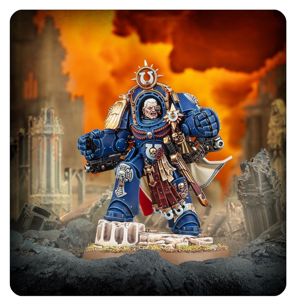 Warhammer 40k - Ultramarines Marneus Calgar En Armure D'Antilochus