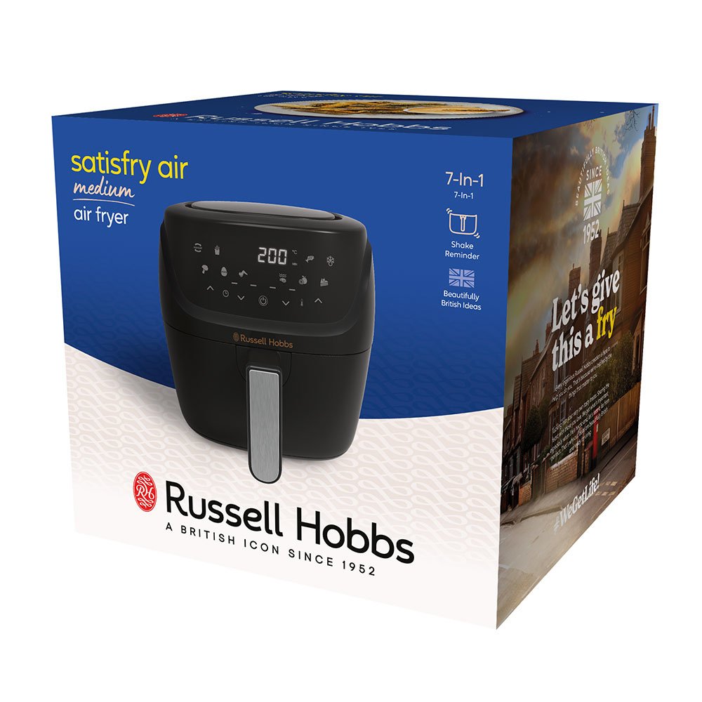 Freidora Russell Hobbs Satisfry Sencillo 4 L 1350 W  De Aire Caliente Negro