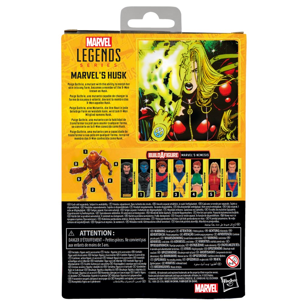 Figura Hasbro Marvel Legends Series Build A Figure Marvels Nemesis X Men Marvels Husk