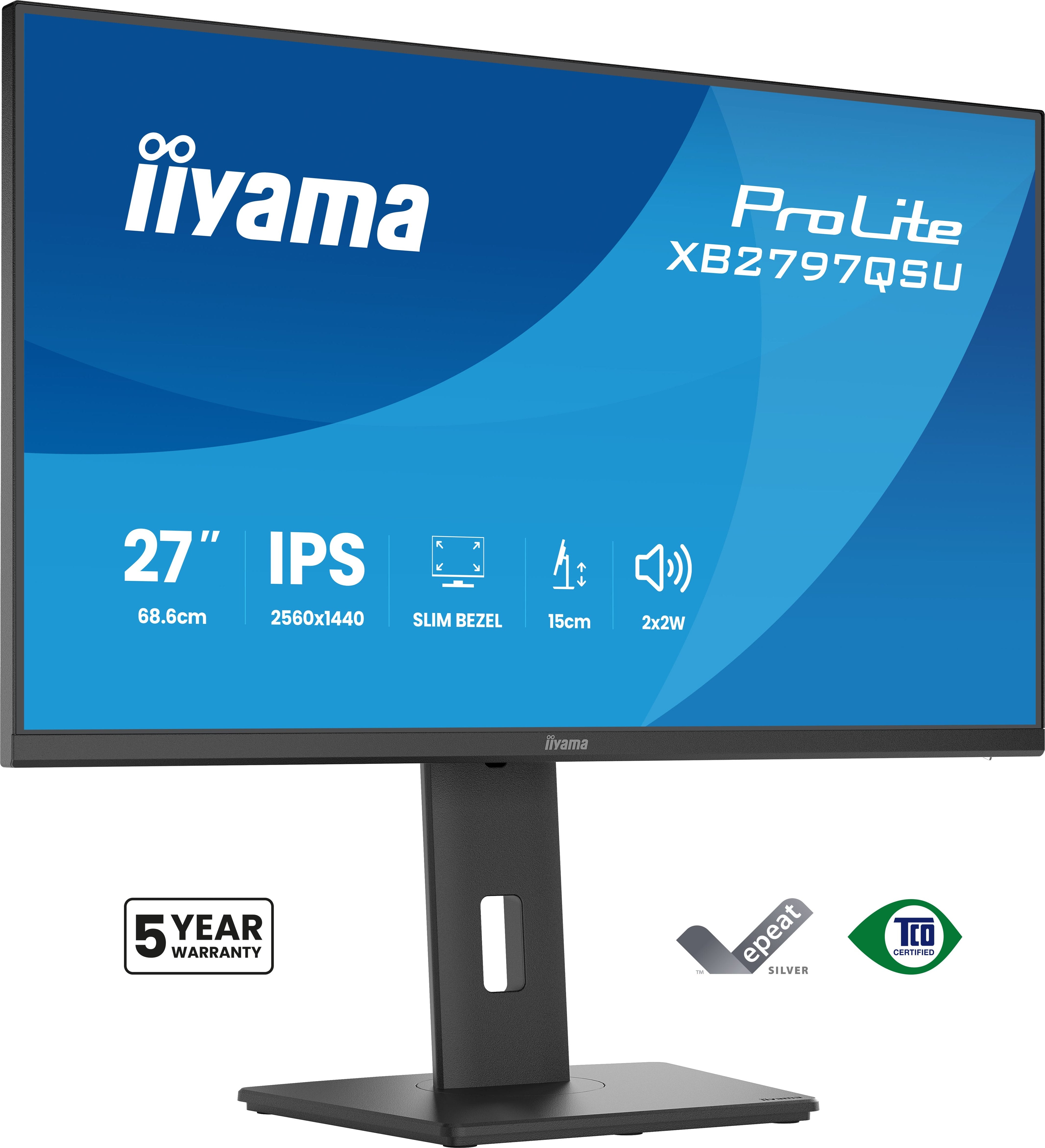 EAN 4948570125876 - iiyama ProLite XB2797QSU-B1 pantalla para PC 68,6 cm (27") 2560 x 1440 Pixeles Quad HD LED Negro imagen 1