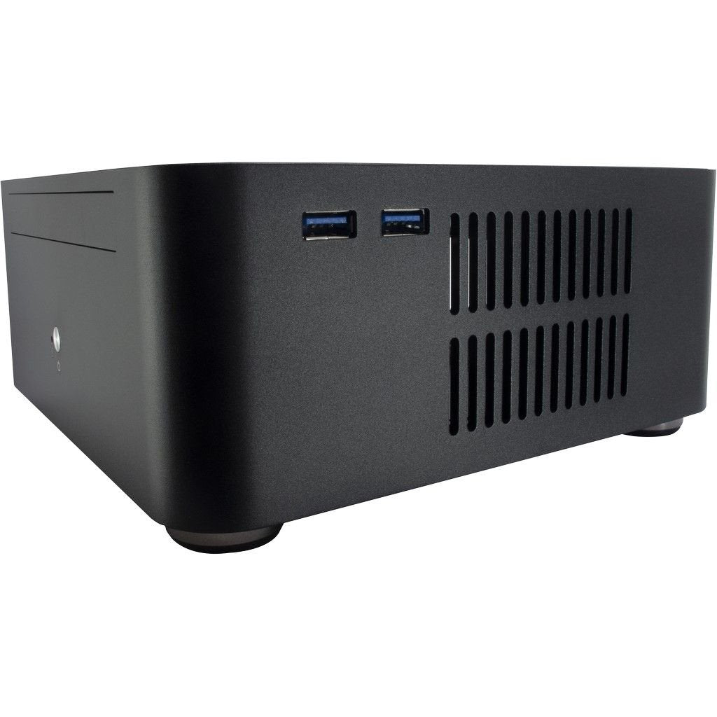 Inter-Tech Itx A80s Mini Tower Negro 60 W, Caja Htpc Negro, Mini Tower, Pc, Negro, Itx, Aluminio, 4 Cm
