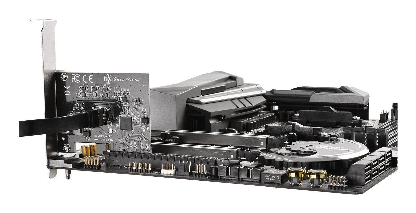 EAN 4710679811444 - Silverstone ECU07 tarjeta y adaptador de interfaz Interno USB 3.2 Gen 2x2 Type-C imagen 4