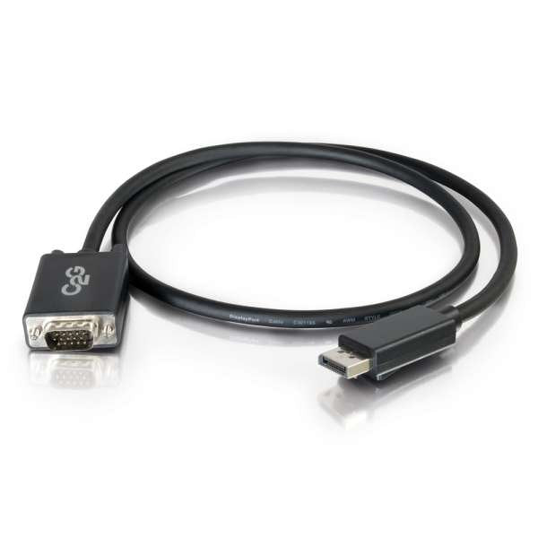 C2g 6ft Displayport To Vga Adapter Cable M/M Cable Displayport Displayport (M) A Hd-15 (Vga) (M) 1.83 M Negro