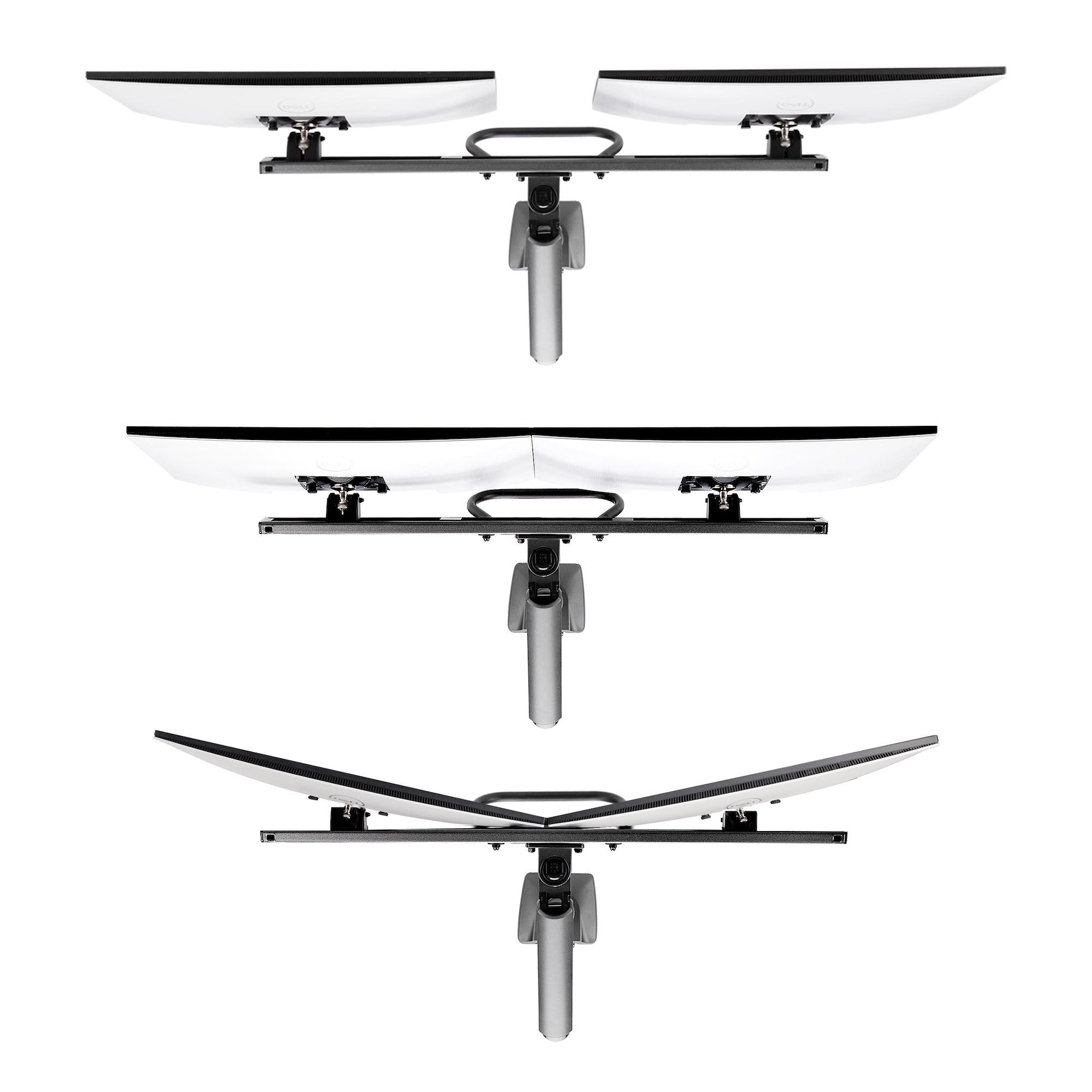 Startech.Com Desk Mount Dual Monitor Arm W  Crossbar, Up To 27 In Displays - Befestigungskit - Artikulierender, Mechanischer Feder