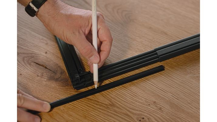 Tesa Fliegengitter Alu Falt Faltrahmen 1,4x1,4m Anthrazit