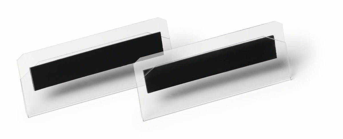 Durable Bolsillo Para Etiquetas Tapa Dura Magnético 100x38mm 10uds