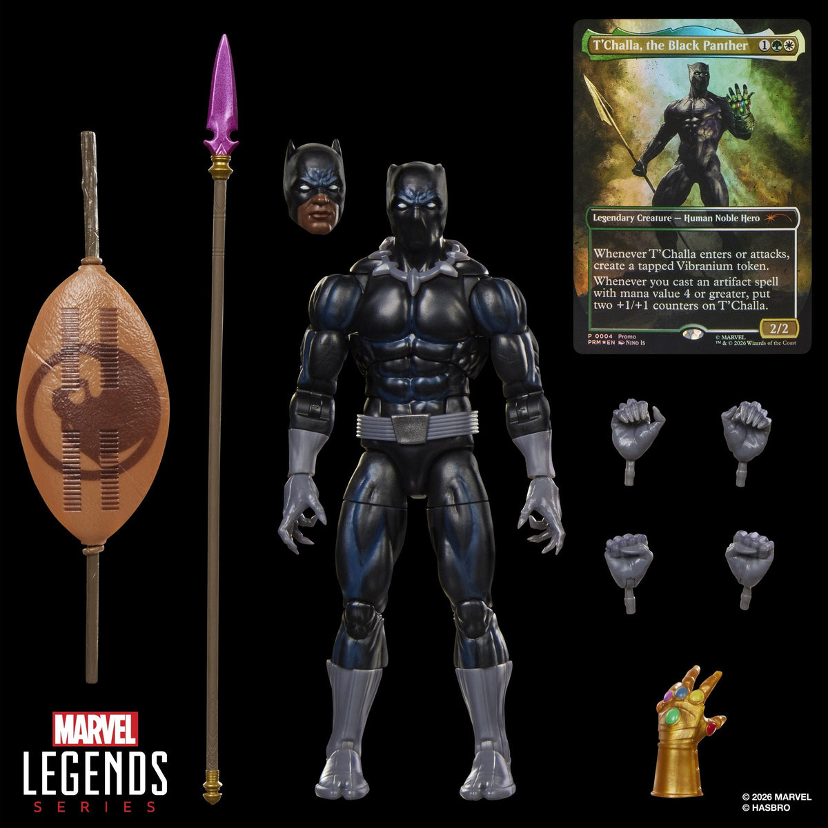 Figura Hasbro Marvel Legends Series X Magic: The Gathering Black Panther