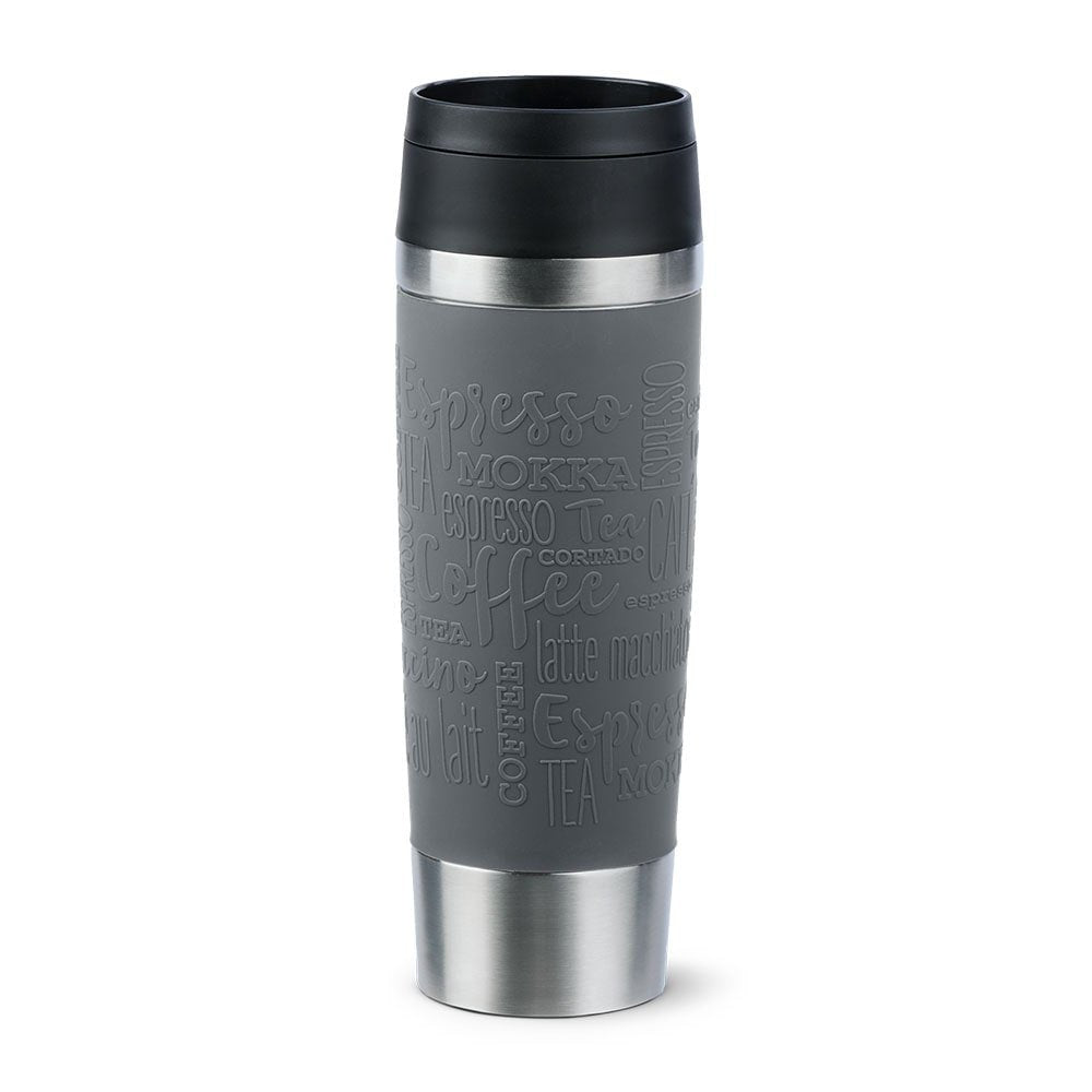 Taza Térmica Emsa Travel Mug  Classic Grande Gris/Acero Inoxidable, 0,5 Litros N2022300