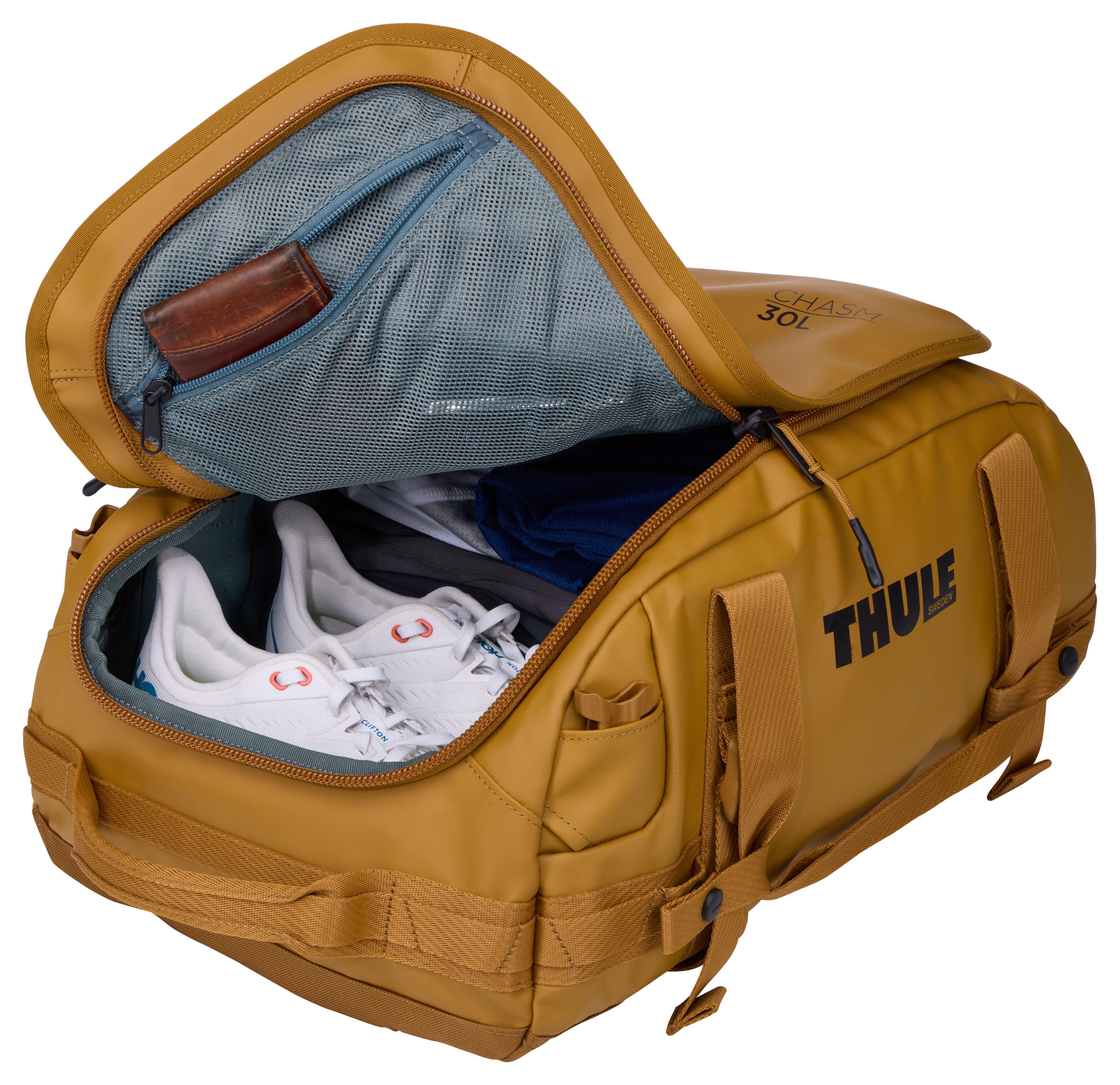 EAN 0085854257503 - Thule Chasm TDSD301 Golden Brown bolso de lona 30 L Poliéster Marrón, Oro imagen 17