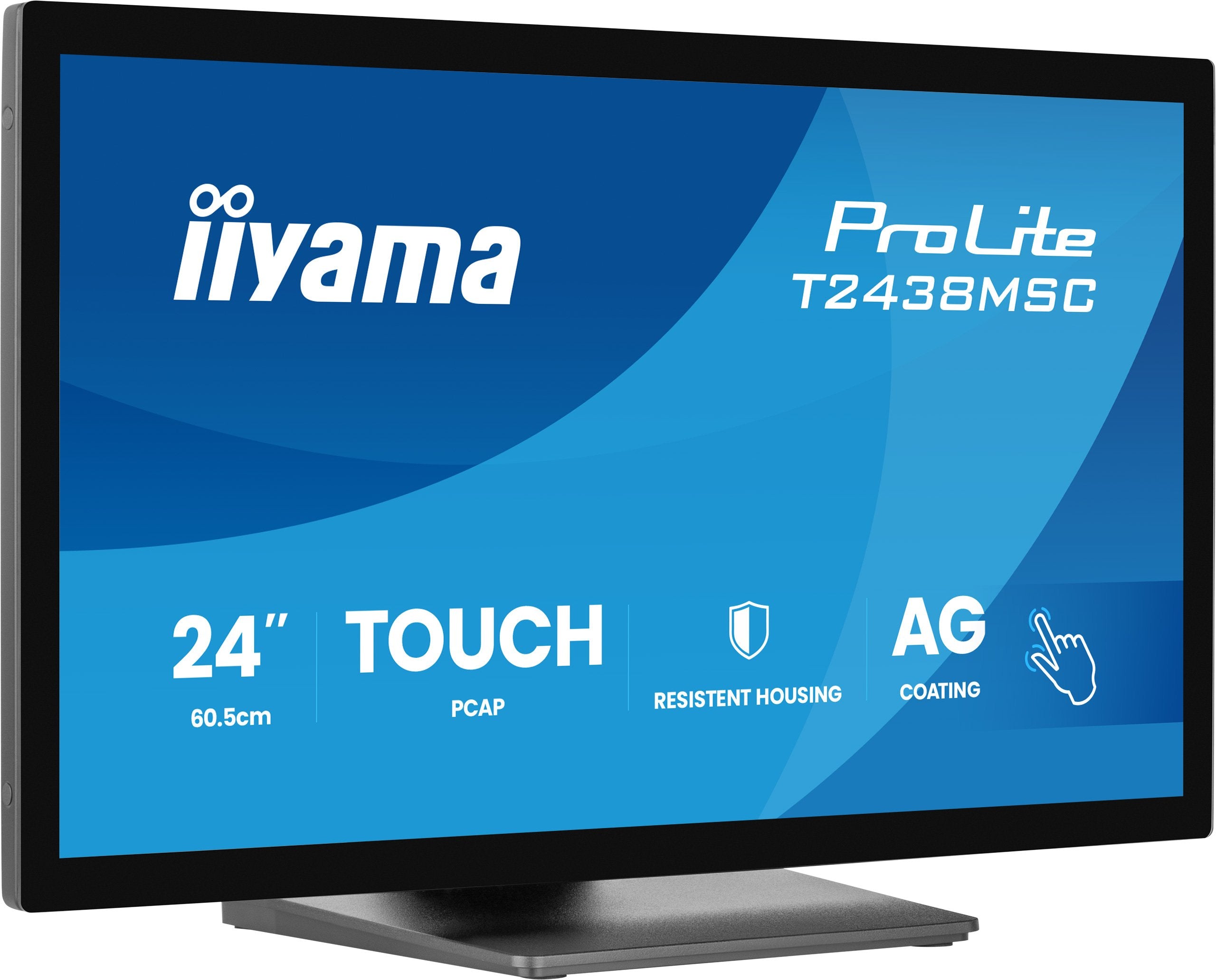 Iiyama 60.5cm 23,8" T2438msc-B2 16:9 M-Touch Hdmi+Dp+Usb