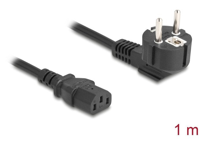 EAN 4043619812998 - DeLOCK 81299 cable de transmisión Negro 1 m Enchufe tipo E+F IEC C13 imagen 2