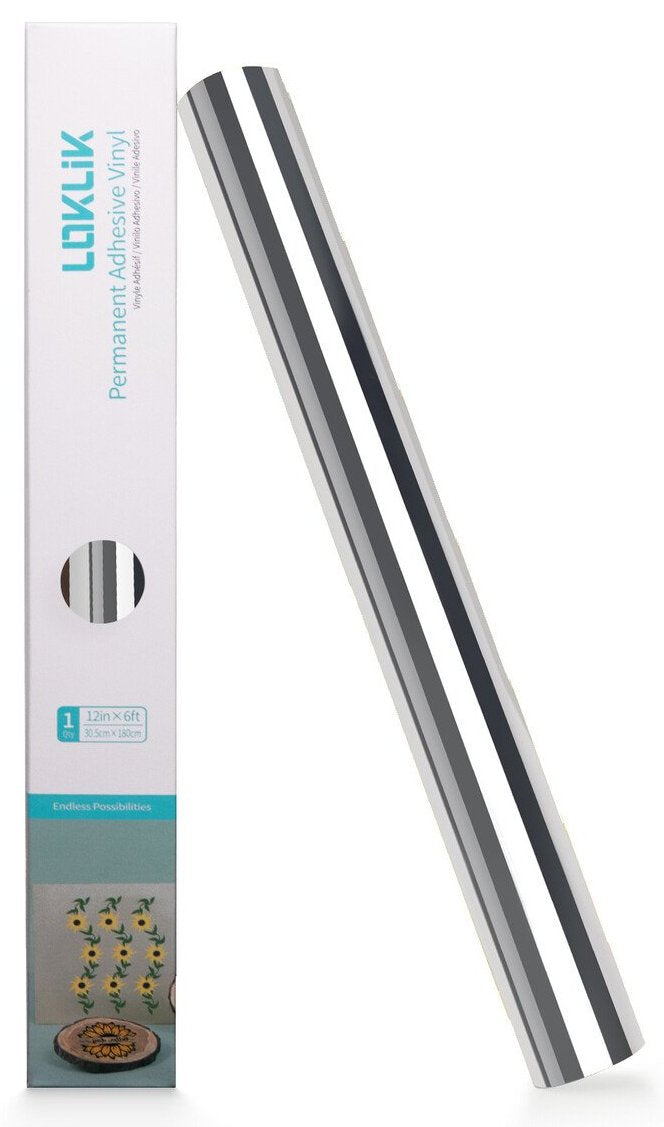 Loklik Permanent Adhesive Vinyl Mirror Metallic - Silver