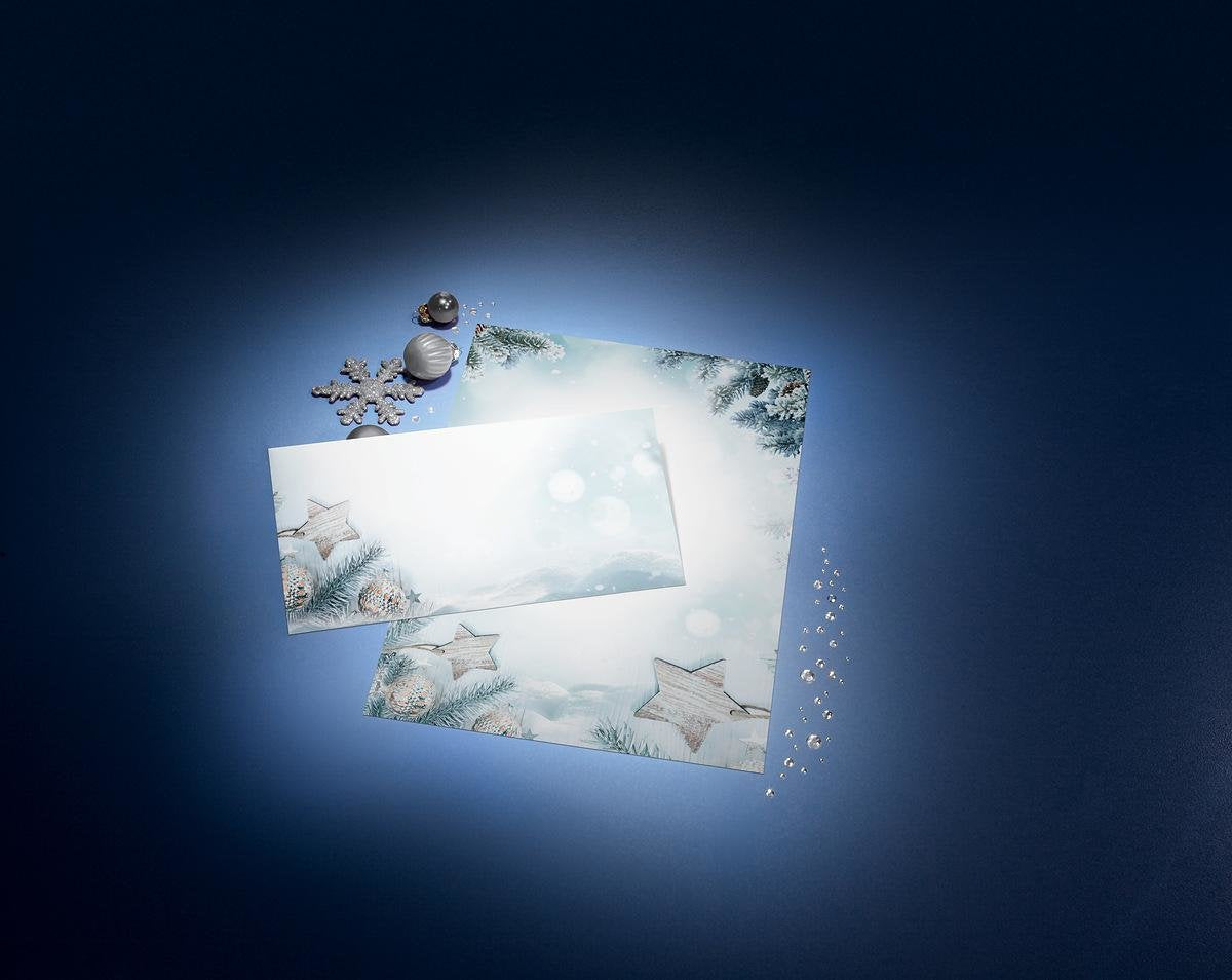 Sigel Weihnachtsbriefumschläge Snow Star Din Largo Sin Fenster, 25 Unidades