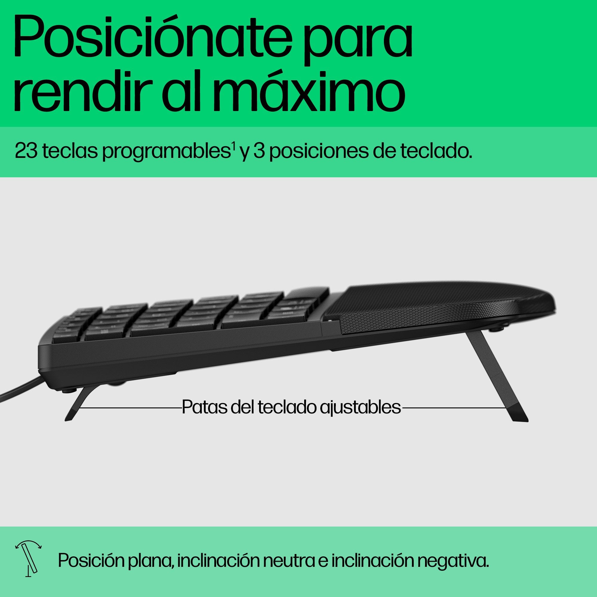 EAN 0197498232584 - HP 480 Comfort Wired Keyboard teclado Hogar USB Negro imagen 4