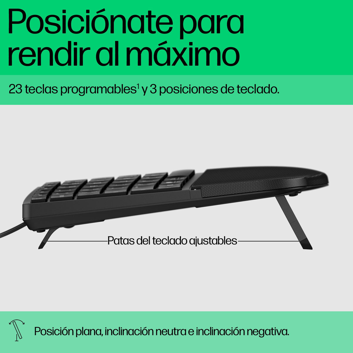 EAN 0197498232584 - HP 480 Comfort Wired Keyboard teclado Hogar USB Negro imagen 4