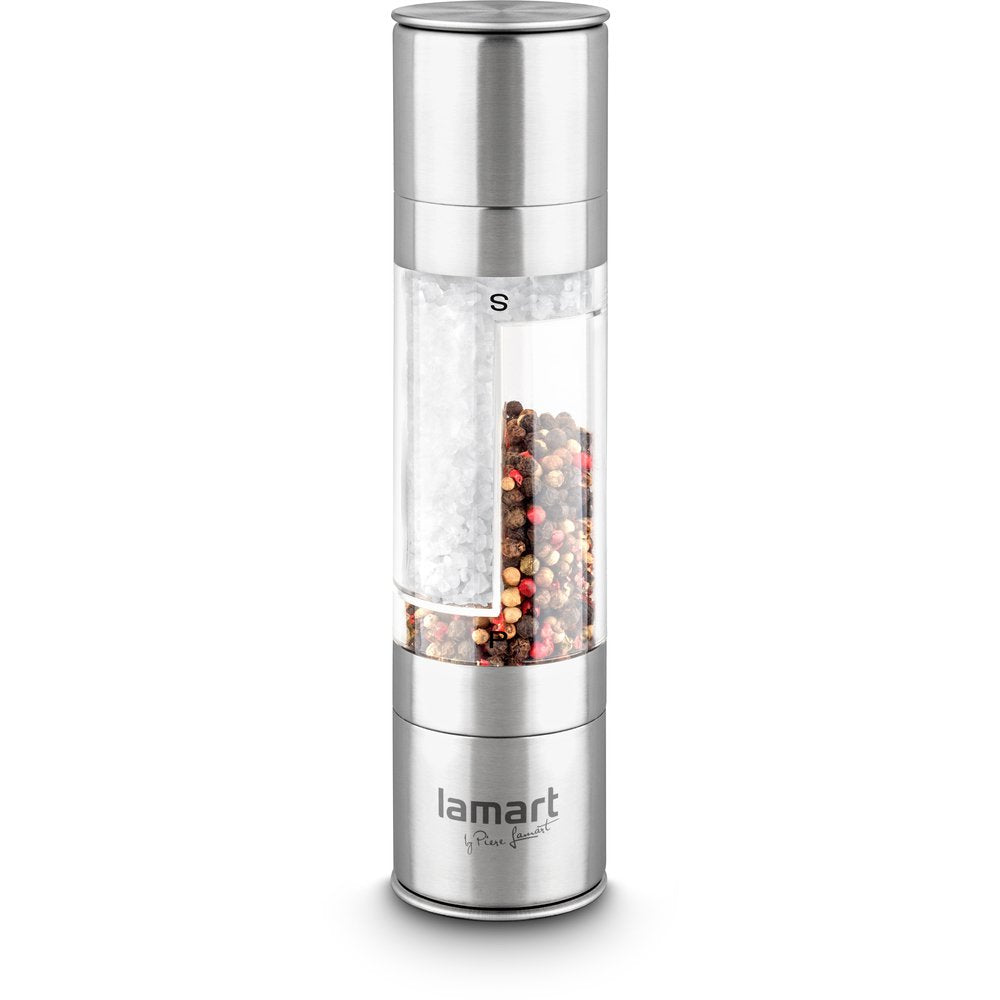 EAN 8590669180035 - Lamart LT7014 molinillo de especias Molinillo para sal y pimienta Acero inoxidable, Transparente imagen 1