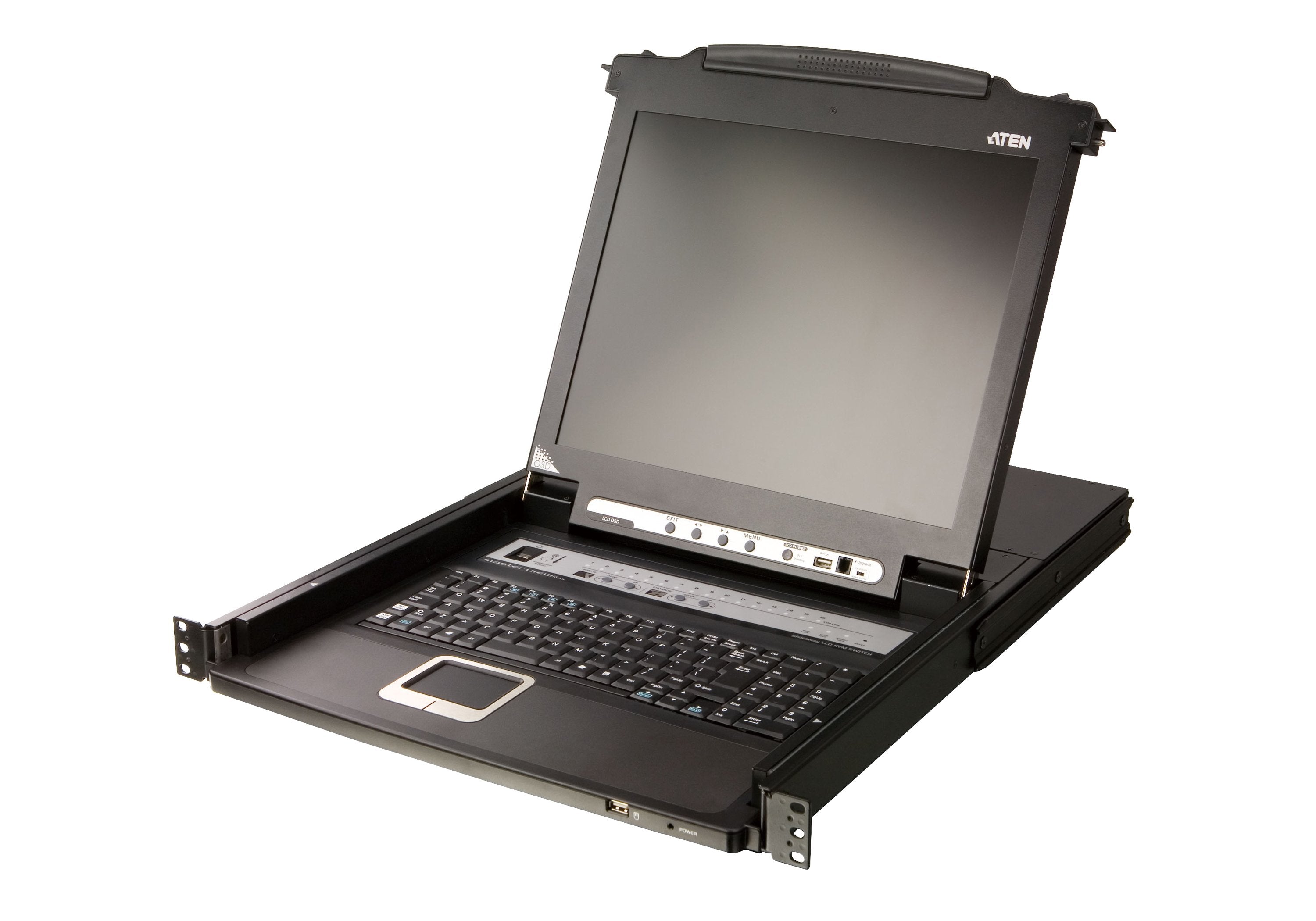 Aten Cl5716mw 43cm Wide Lcd Kvm Switch, Usb-Ps 2,Vga, 16 Port, De-Layout