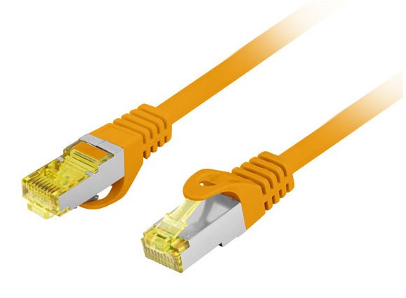 Cable Lanberg De Red Cat.6a S Ftp Lszh Cu 0.5m Orange Fluke Passed