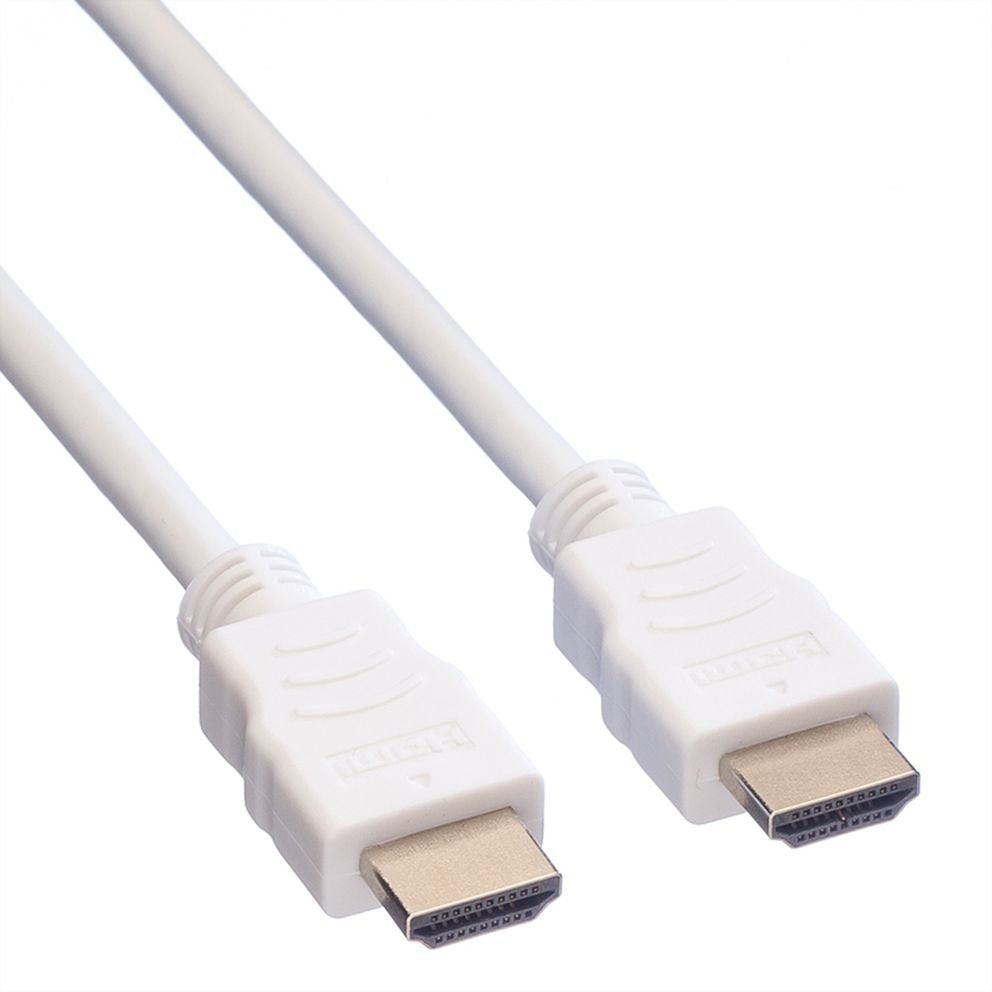 Value Hdmi High Speed Cable Mit Ethernet, Wei, 5 M