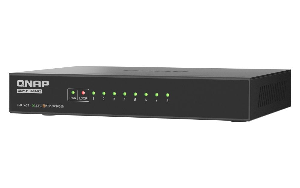 Qnap Qsw-1108-8t-R2 Conmutador Sin Gestionar 8 X 10/100/1000/2.5g Sobremesa