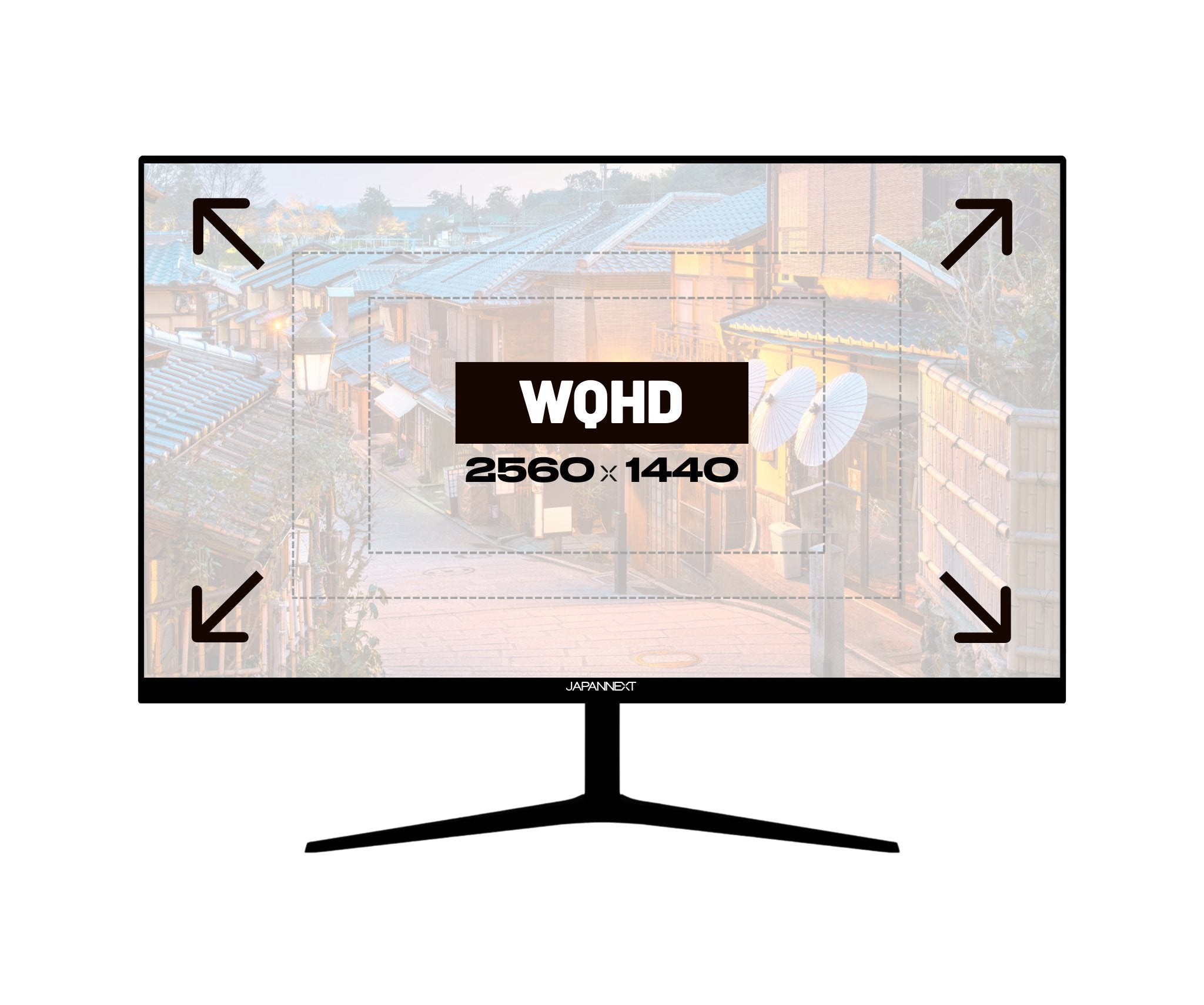 EAN 4589511172759 - JAPANNEXT JN-IPS27WQHDR-C65W pantalla para PC 68,6 cm (27") 2560 x 1440 Pixeles Wide Quad HD LCD Negro imagen 6