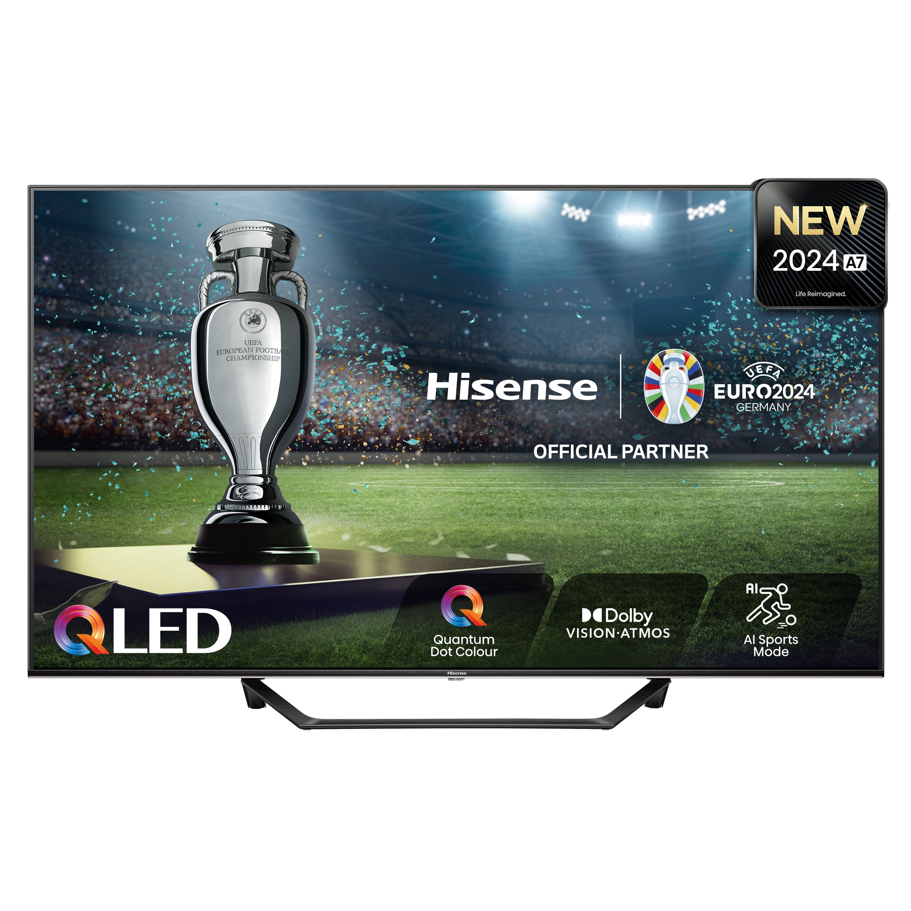 Televisor  Hisense 55a7nq (55") 4k Ultra Hd Smart Tv Wifi Gris 275 Cd / M²