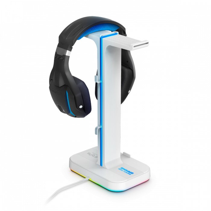 Soporte Auricular Energy Sistem Esg S3 Duo Rgb 2xusb Soporte Smartphone Dos Auriculares