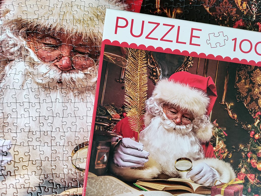 Puzzle 1000 Elementów Swiety Mikolaj W Swoim Domu