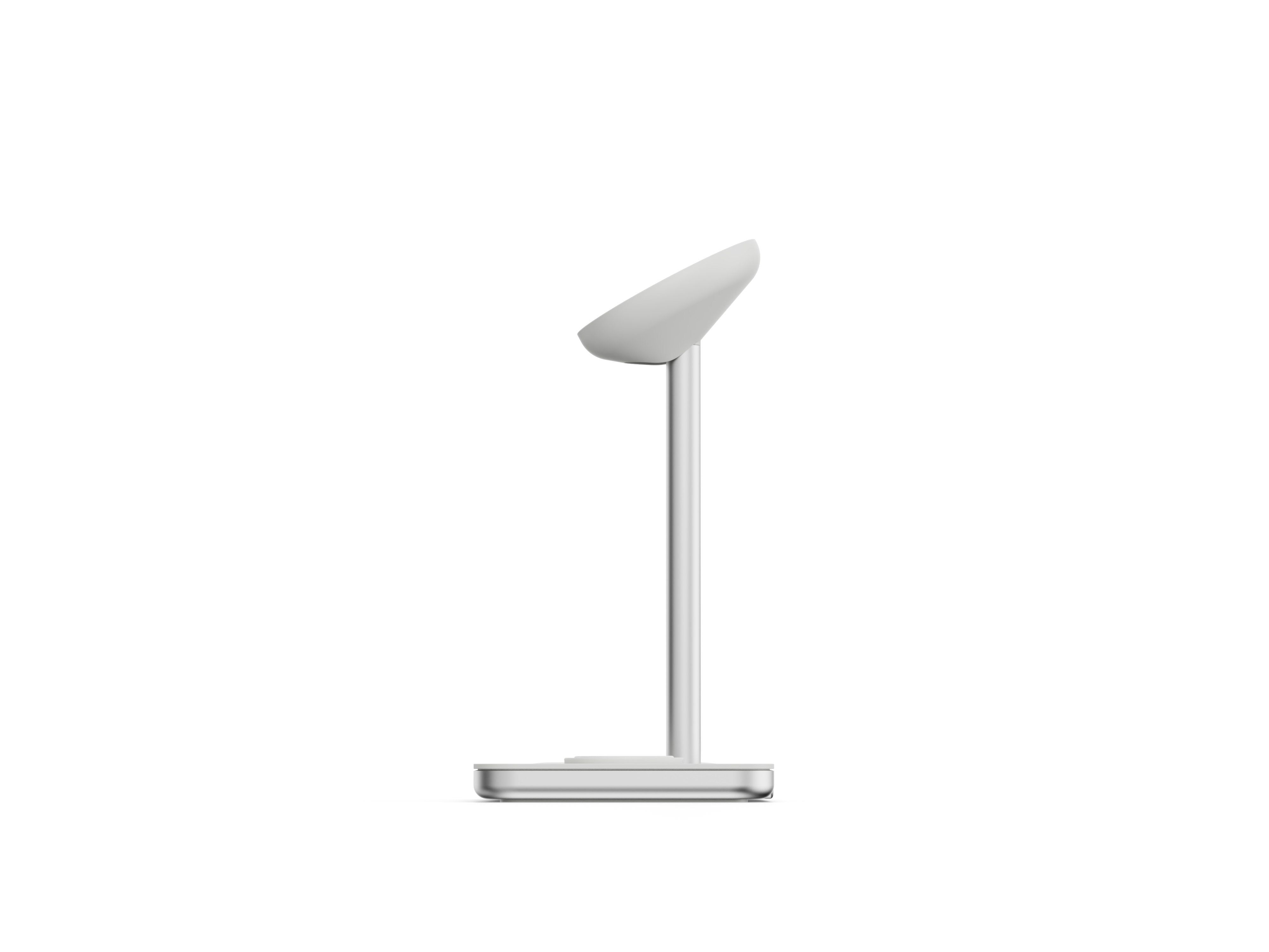 Soporte Base De Carga Inalambrico 3en1 Magsafe Plata Linq Carga Magnética Qi2/ Certificación Mfi Para Apple Watch