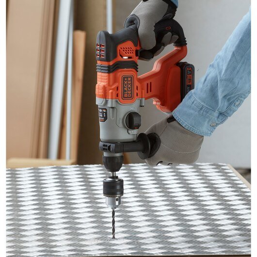 Black+Decker Martillo Combinado A Batería Bcd900b, 18 Voltios, Martillo Perforador Bcd900b-Xj