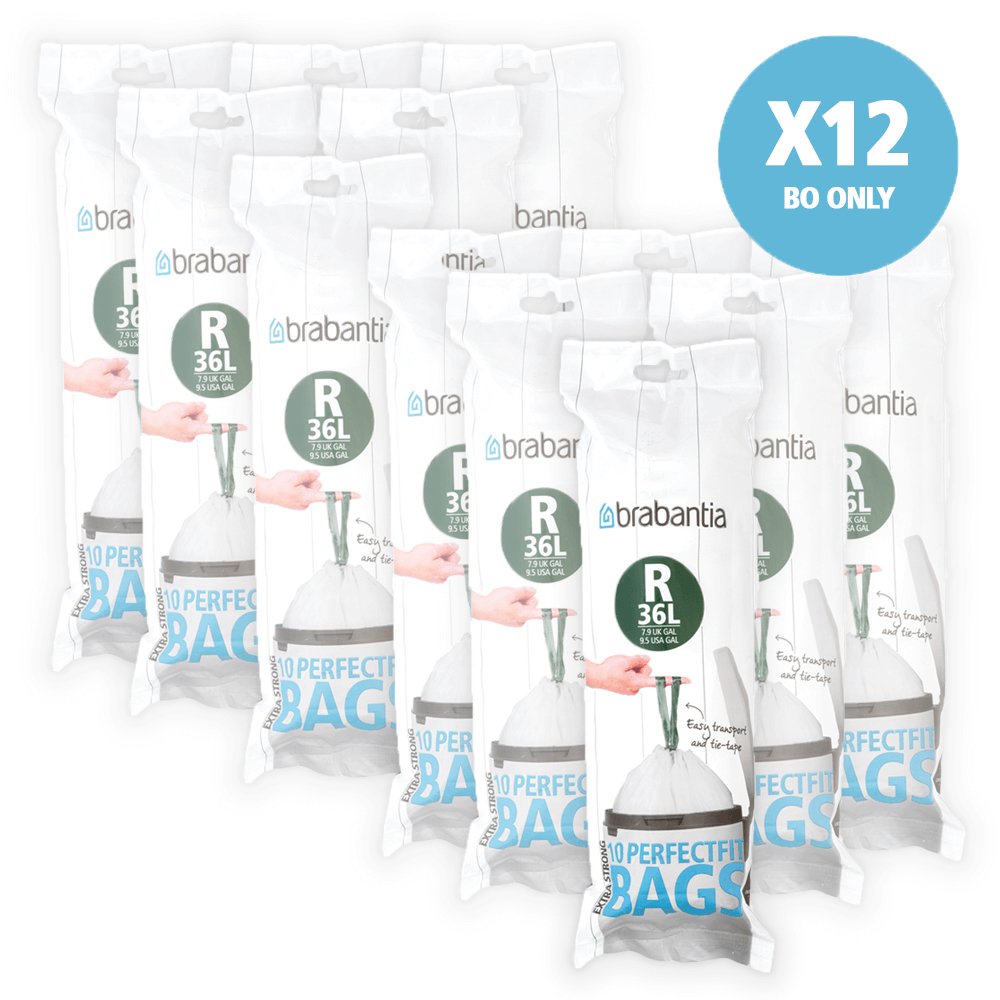 Brabantia 115622 Bolsa Para Basura 36 L Blanco 10 Pieza(S)
