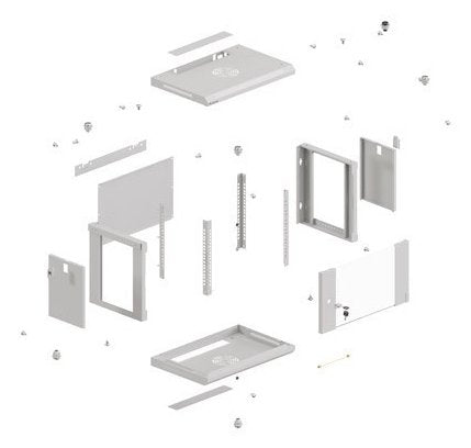 EAN 5901969446883 - Lanberg WF03-5304-10S armario rack 4U Bastidor de pared Gris imagen 12