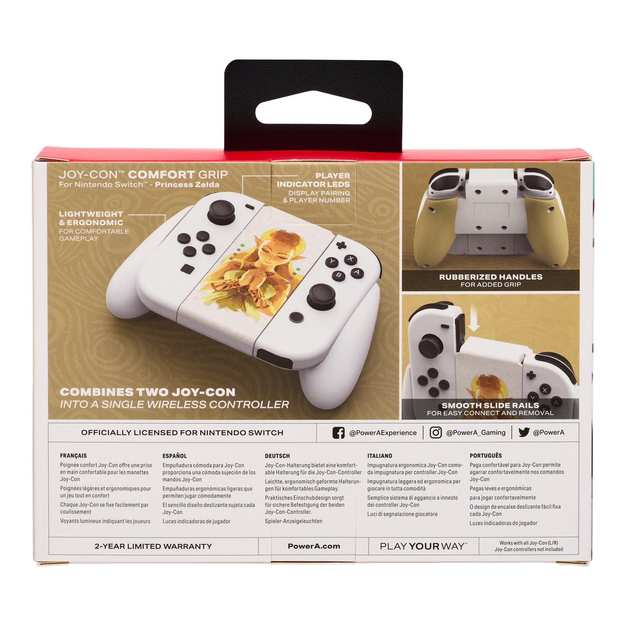 Joy-Con Comfort Grip Switch Wrls Princess Zelda