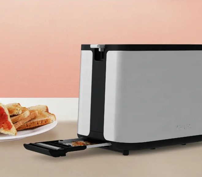 Tostadora Krups Kh442d  6 2 Rebanada(S) 720 W Acero Inoxidable